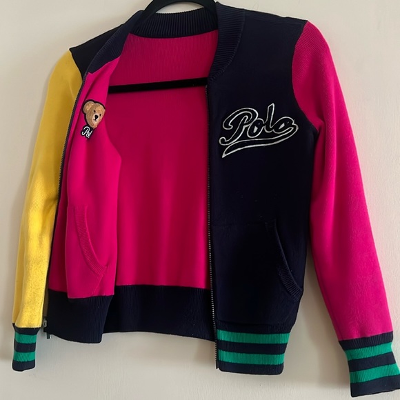 Polo Ralph Lauren Other - Polo Ralph Lauren Girl Kids Reversible jacket Teddy Bear